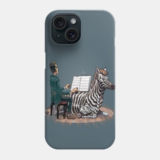 Distracted pianist Phone Case