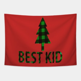 Christmas family kid Tapestry