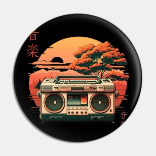 Boombox 80s Pin