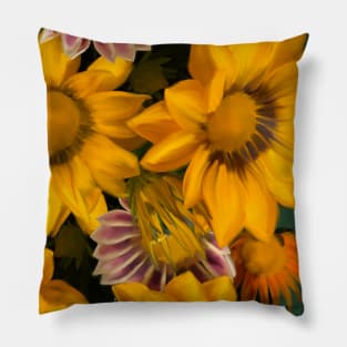 Painted Treasure FLower Pillow