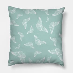 Butterfly pattern / Minimalistic pastel design / Creative style Art Mask Pillow