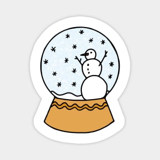 Winter Wonderland Snow Globe Magnet