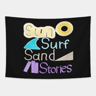 Sun Surf Sand Stories Tapestry