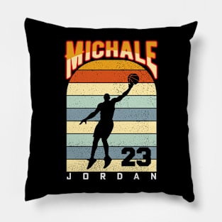 Michael Jordan Basketball Retro Vintage Pillow