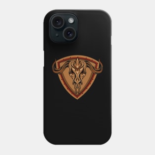 Goat skull illustration Phone Case