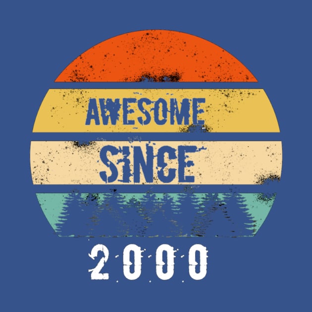 Awesome Since 2000 20th birthday gift shirt by FouadBelbachir46