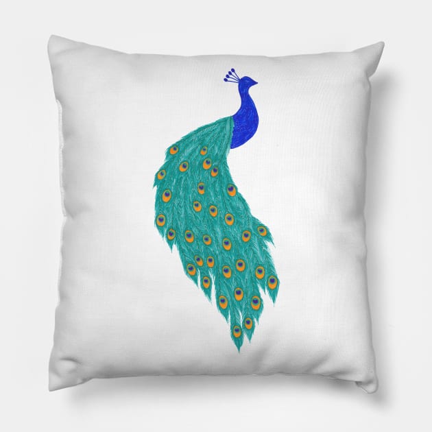 Peacock Pillow by calenbundalas