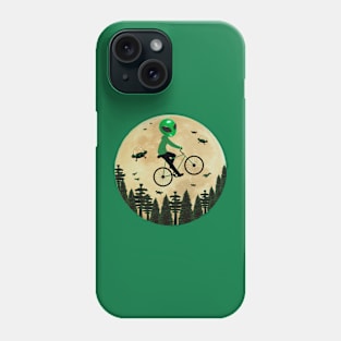 Funny riding alien Phone Case