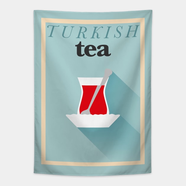 Turkish tea Tapestry by kursatunsal