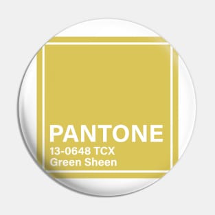 pantone 13-0648 TCX Green Sheen Pin