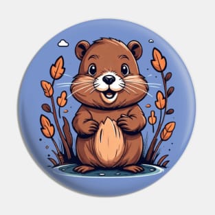 Beaver stickers beaver tshirts beaver gifts Pin