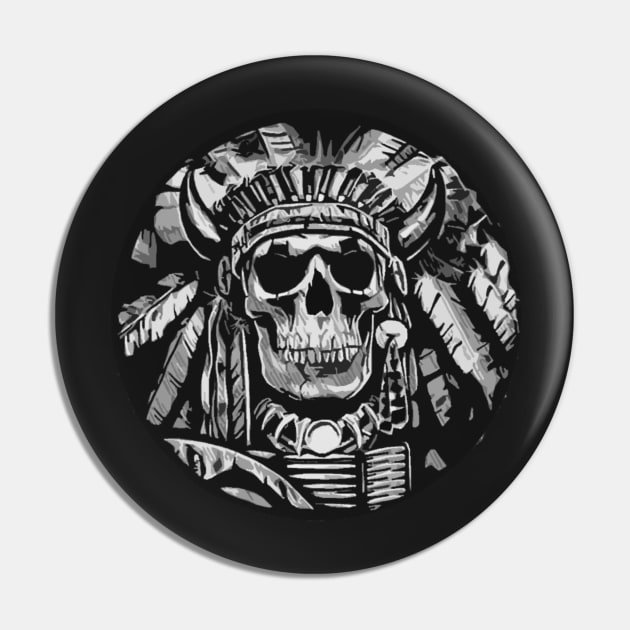 Chief Tactical Skull Pin by  The best hard hat stickers 