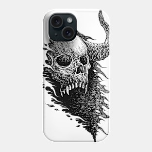 drawing skull Phone Case