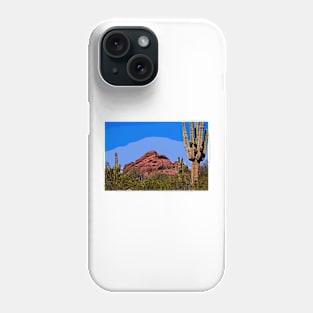 Red Rock Cactus Phone Case