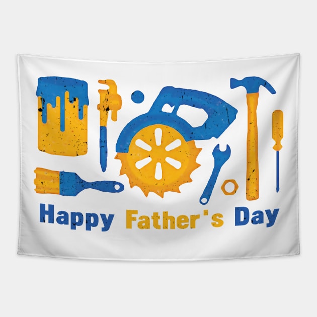 Happy Father's Day Tapestry by Wizoo