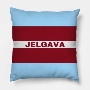 Jelgava City in Latvian Flag Pillow