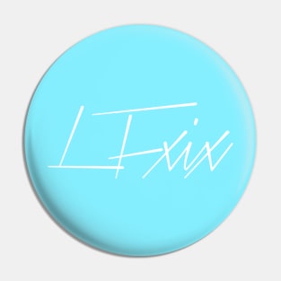 LFXIX Text Design White Pin