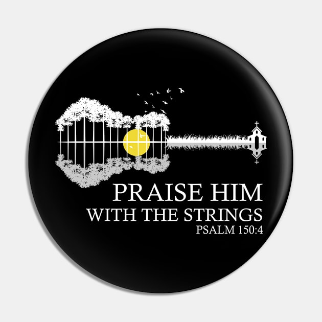 Christian Jesus Guitar Worship Bibel Guitarist Pin by ChrisselDesigns