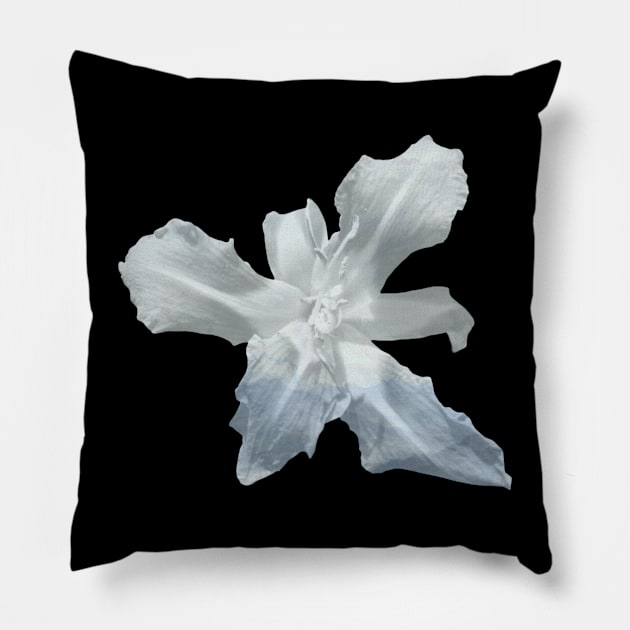 Icy Flower Pillow by Geomhectic