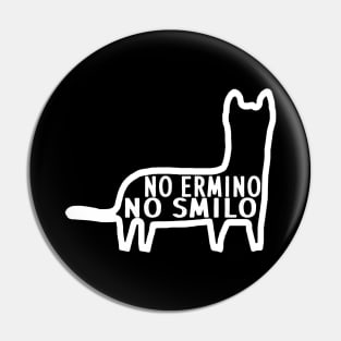 Funny ermine saying animal pine marten motif Pin