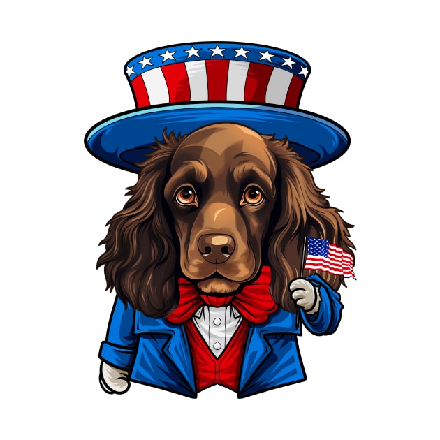 Funny 4th of July Boykin Spaniel Dog by whyitsme