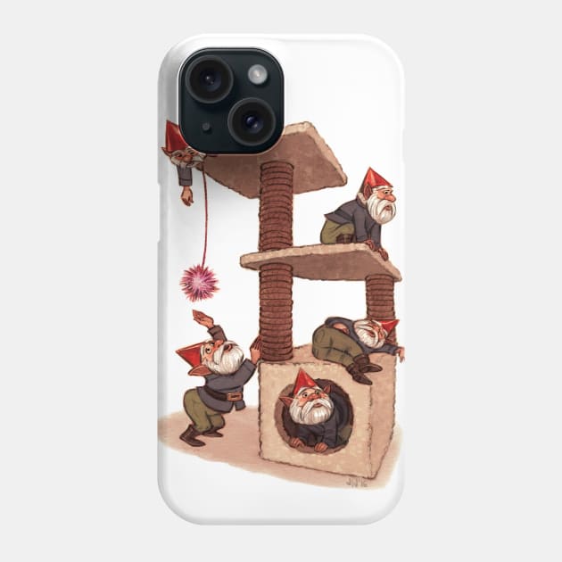 Frisky Gnomes Phone Case by jessicawarrick