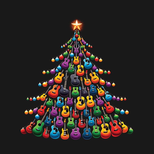 Guitar Christmas Tree by ladonna marchand