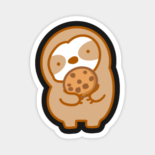 Cute Chocolate Chip Cookie Sloth Magnet