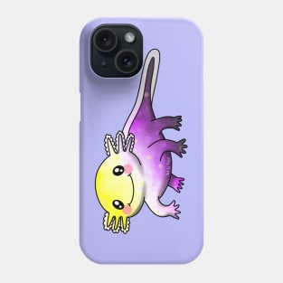 Little, nonbinary axolotl Phone Case