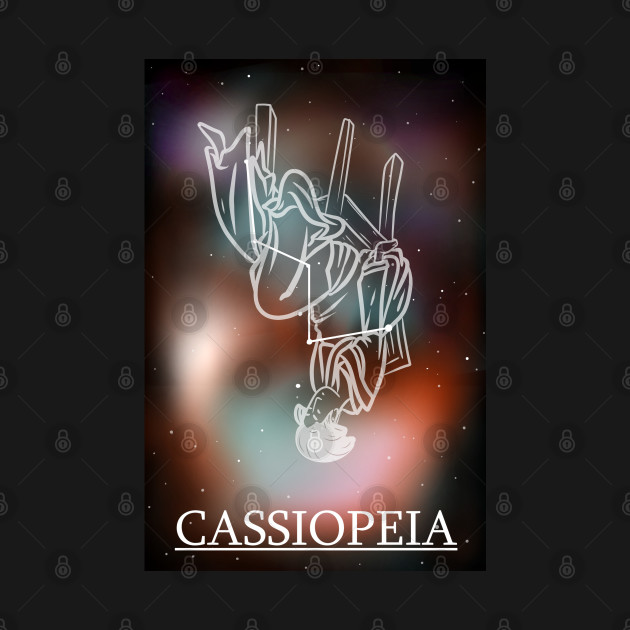 Constellation of Cassiopeia by Ukiyograph