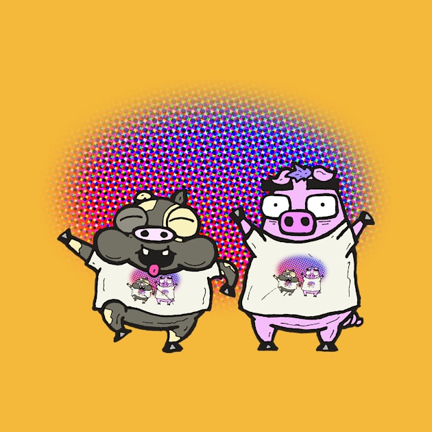 Cash Grab Pigs Wear Shirts Of Shirts! by calavara