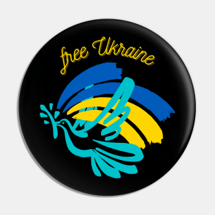 free Ukraine Pin