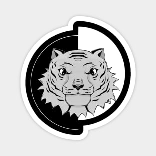 Yin Yang Tiger Magnet