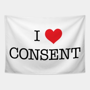 I Love Consent Tapestry