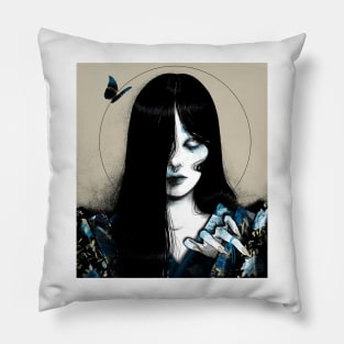 Feeling blue Pillow