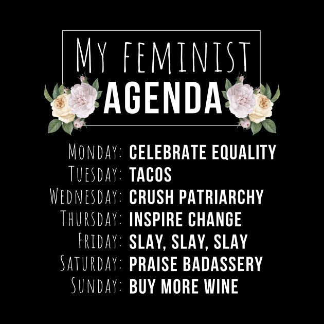 My Feminist Agenda Cool Feminist Gift Feminism by magazin