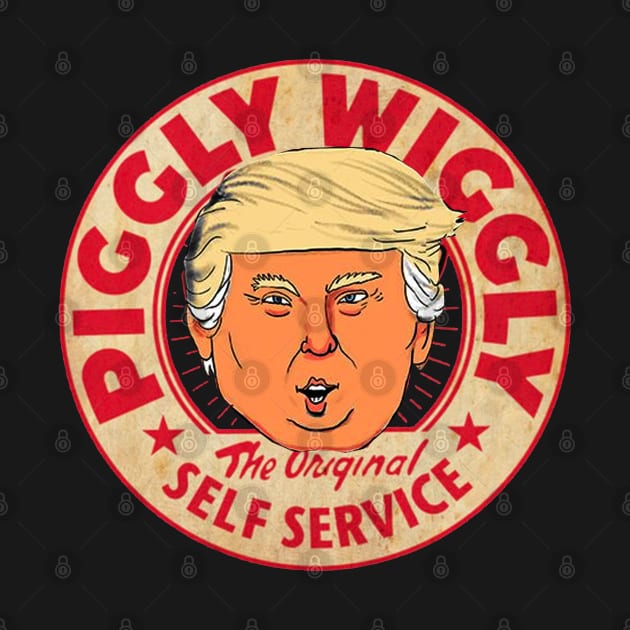 vintage red piggly wiggly donald trump by  consumepodcast