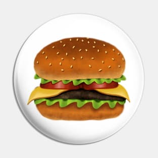 Mmm cheese Burger Pin