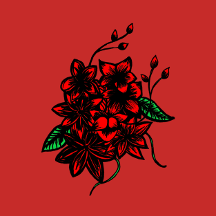 Red floral bouquet T-Shirt