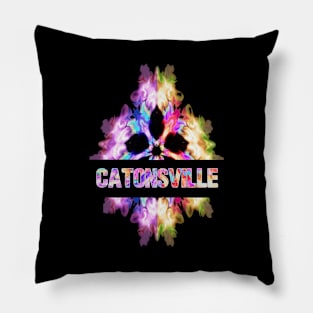 Catonsville Tie Dye Watercolor Gift Souvenir Pillow