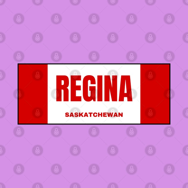 Regina City in Canadian Flag Colors by aybe7elf