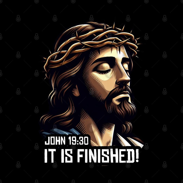 John 19:30 It Is Finished by Plushism