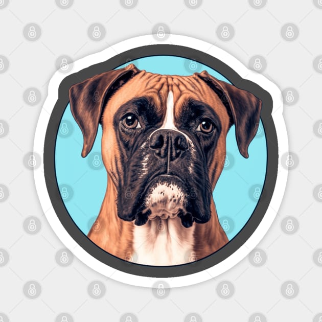 The Boxer Dog Magnet by idrockthat