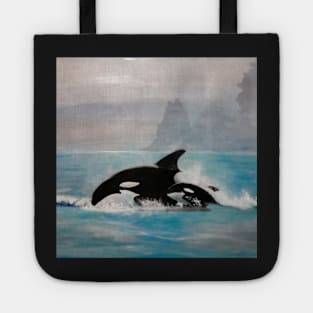 Orca Strait Series V- Duet - Salish Sea Tote