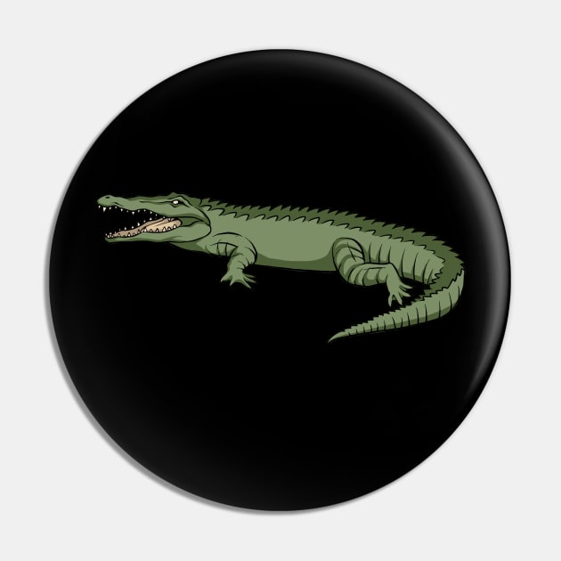 Crocodile Aligator Pin by fromherotozero