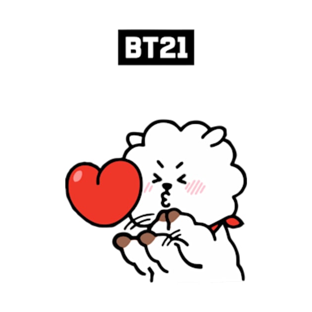 bt21 bts exclusive design 68 by Typography Dose