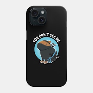 You can't see me Capybara Ninja Costume Phone Case