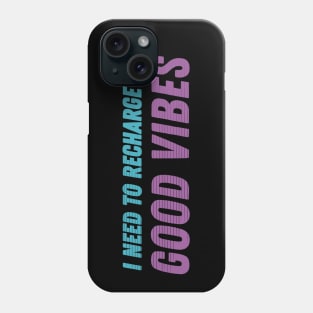 Bold Typography Design Good Vibes Phone Case