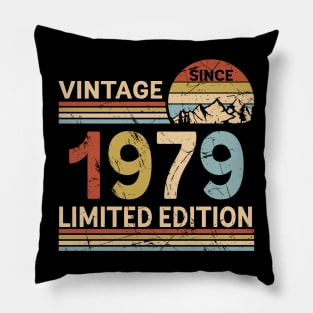 Vintage Since 1979 Limited Edition 44th Birthday Gift Vintage Men's Pillow