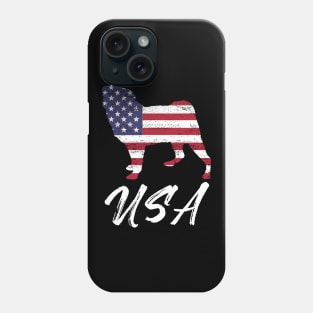 American Pug USA Flag TShirt for Pug Lovers Phone Case